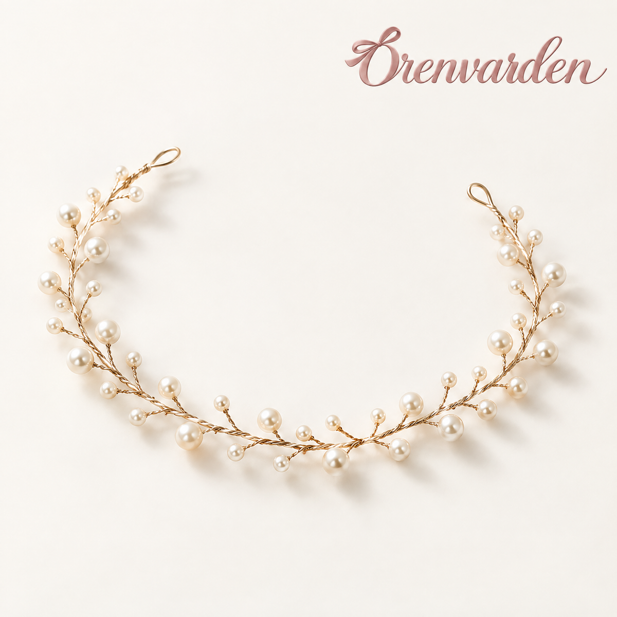 Orenvarden™ Golden Pearl Hair Vine