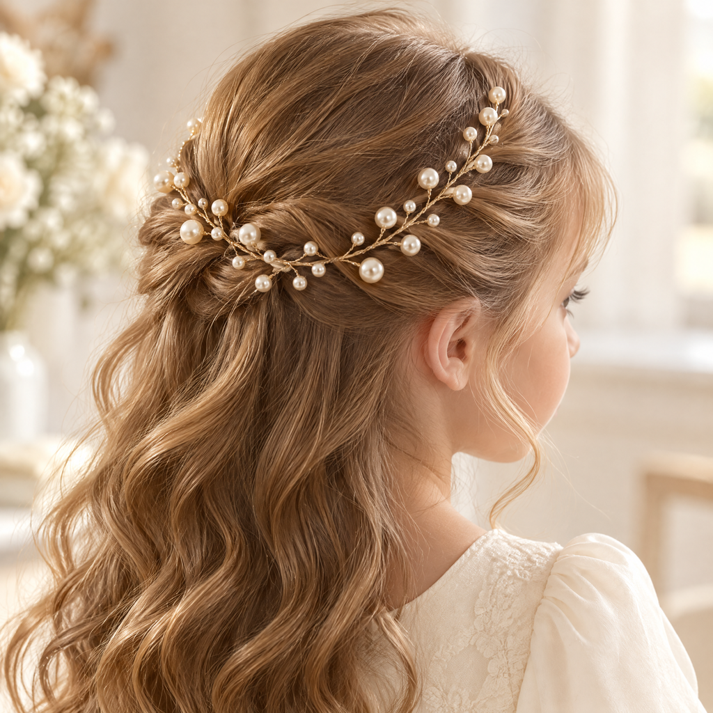 Orenvarden™ Golden Pearl Hair Vine