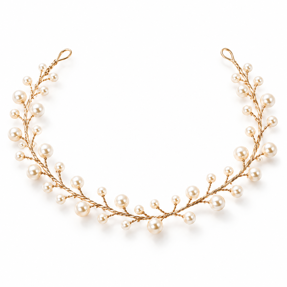 Orenvarden™ Golden Pearl Hair Vine
