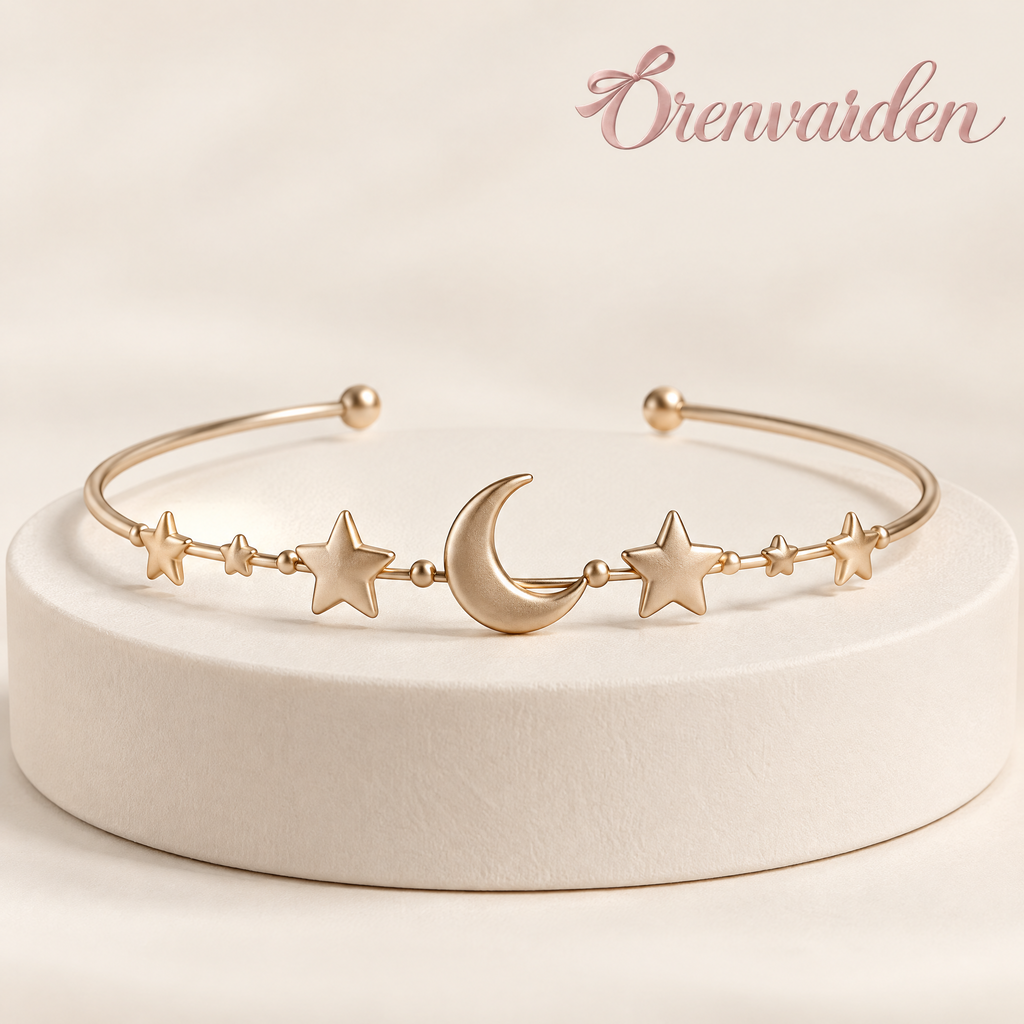 Orenvarden™ Celestial Moon & Star Cuff Bracelet