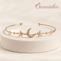Orenvarden™ Celestial Moon & Star Cuff Bracelet
