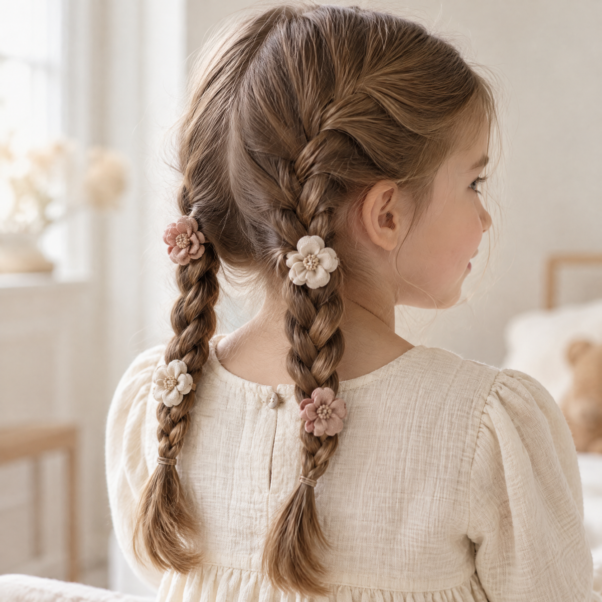 Orenvarden™ Textured Blossom Hair Tie Set