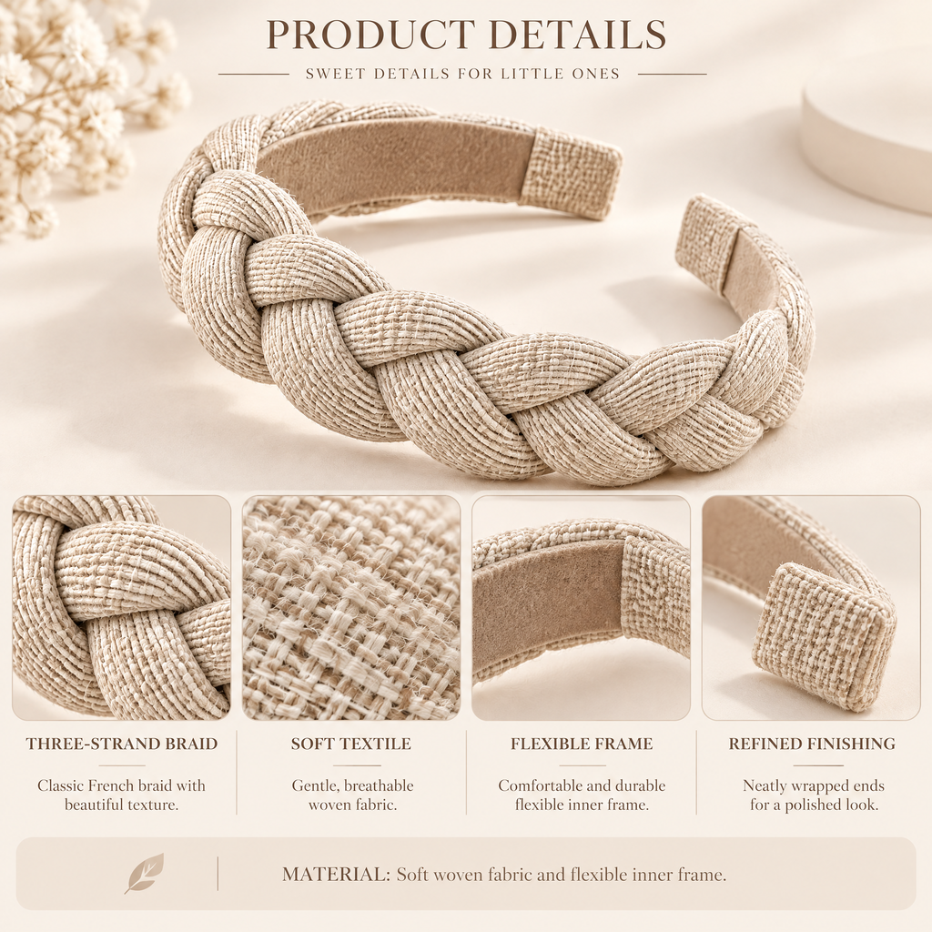 Orenvarden™ Textured Braided Headband