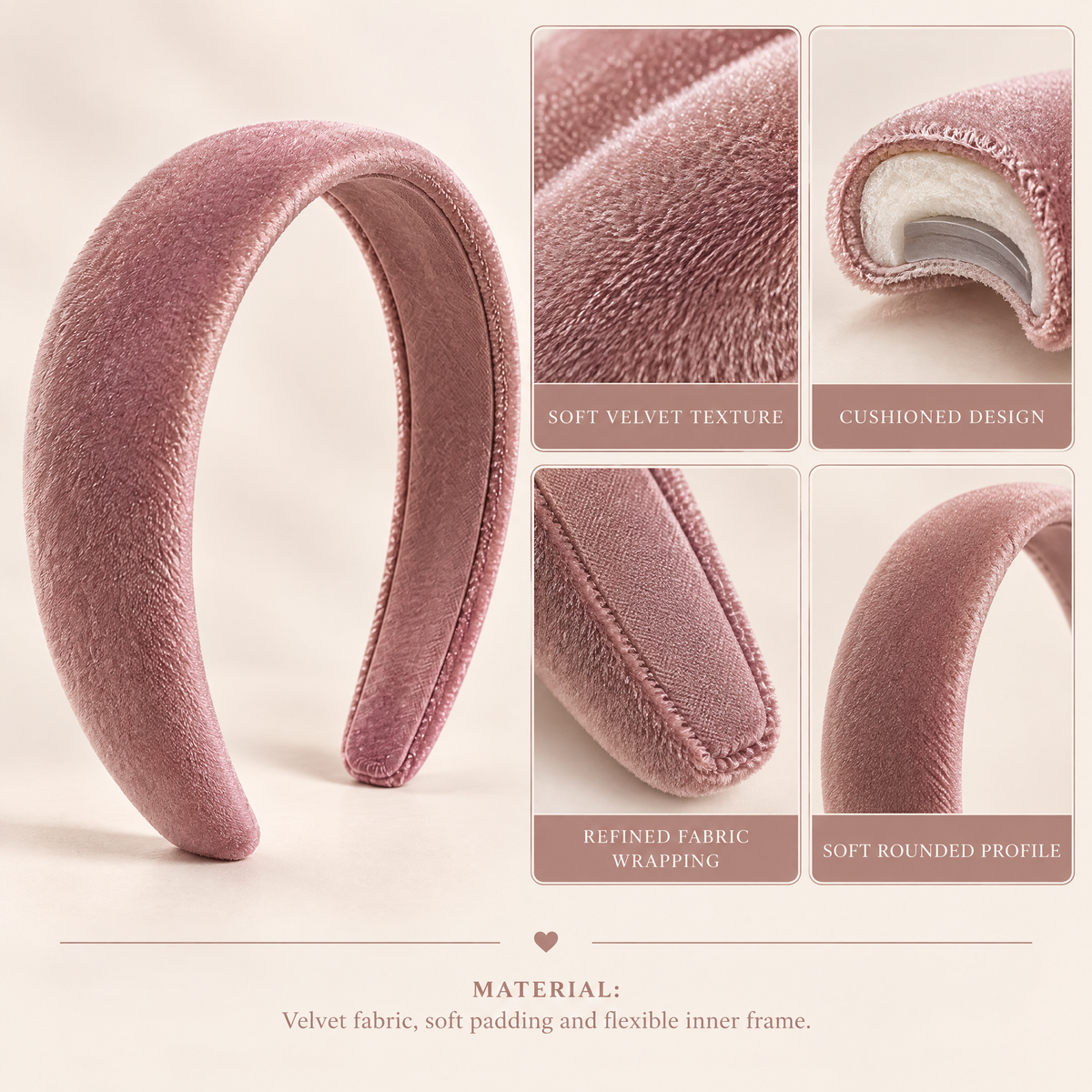 Orenvarden™ Velvet Padded Headband