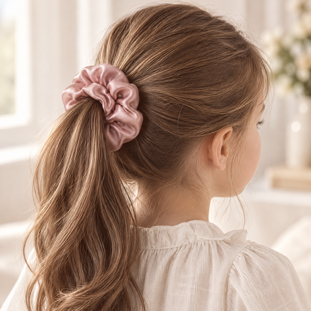 Orenvarden™ Blush Satin Scrunchie