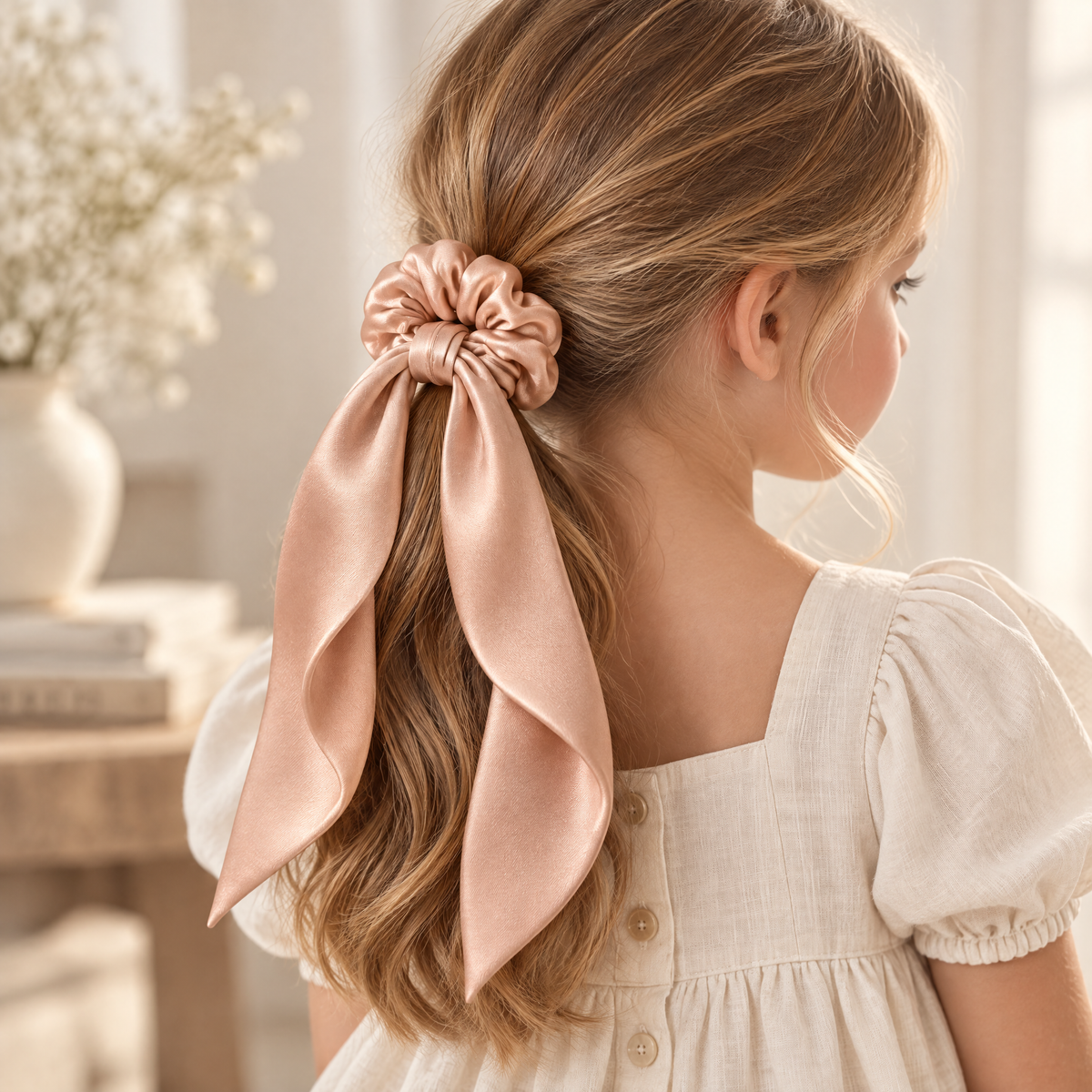 Orenvarden™ Satin Bow Tail Scrunchie